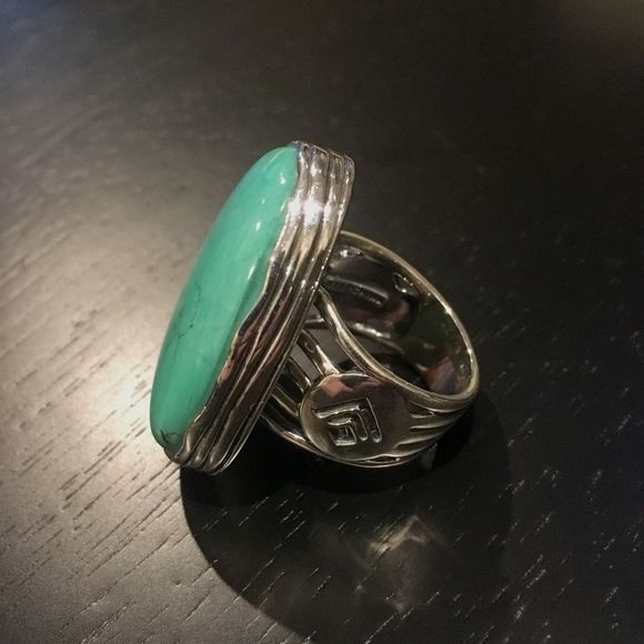 SILPADA Turquoise Sterling Silver 925 Ring Size 8 - Picture 2 of 7